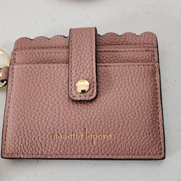Nanette Lepore Faux Leather Credit Card Case with Ring Bracelet & Tassel - Picture 4 of 7